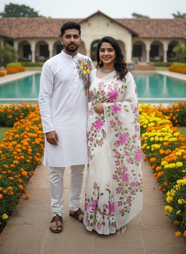 প্রিমিয়াম হাফ সিল্ক শাড়ি